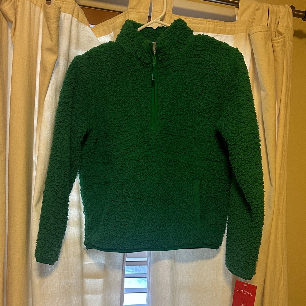 Girls Green Fleece Pullover size 10-12